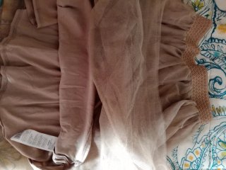 Vestido y falda beige/rosa