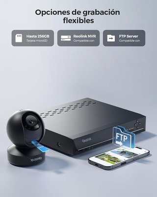 Reolink E1 Cámara Vigilancia  PTZ 4K WiFi 6 NUEVA