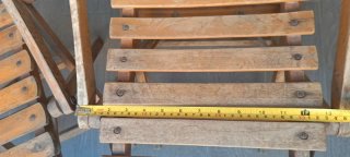 Coppia sedie pieghevoli in legno vintage