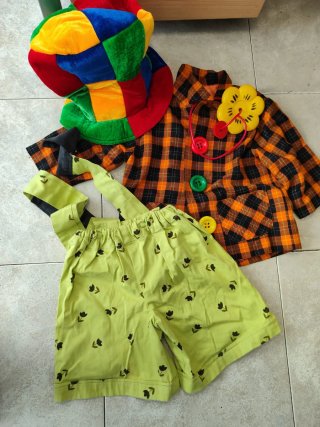 Disfraz payaso niño 3 piezas