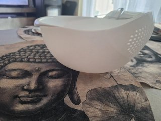 Colador de cocina blanco