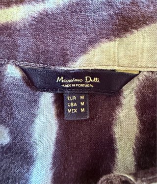 Camisa Massimo Dutti Estampado Cebra