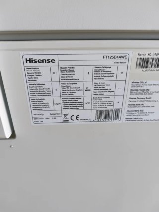 Arcón Nevera/Congelador Hisense 95L