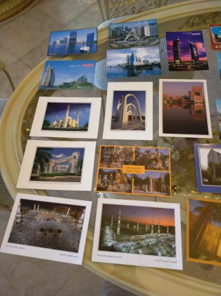 Lote Postales Hong Kong, Dubai, Barbados,Singapore