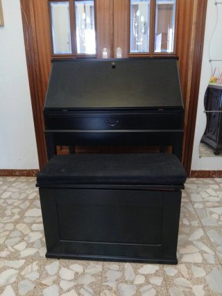 Escritorio Secreter Ikea Negro