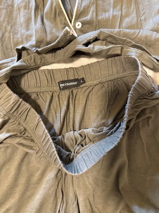 Pijama corto mujer talla S gris
