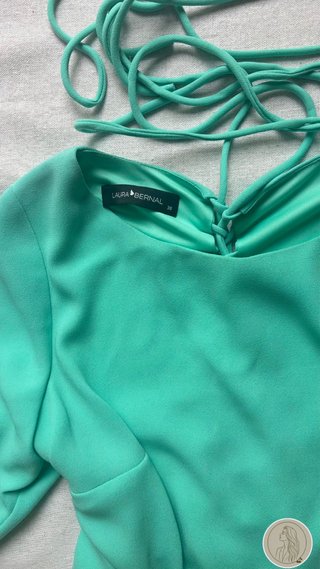 Top crop Laura Bernal verde M/38