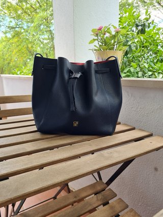 Bolso CH Azul Marino y Rojo