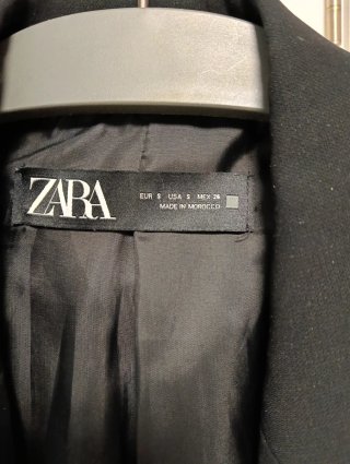 Blazer Zara Negro Talla S