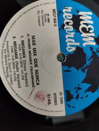 Vinilo Mas Mix Que Nunca!!! El Primer Megamix
