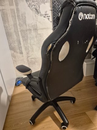 Silla Gaming escritorio Nacon Negra Soporte Lumbar