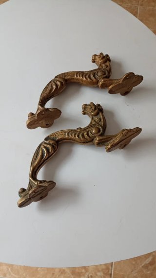 Tiradores antiguos bronce  vintage