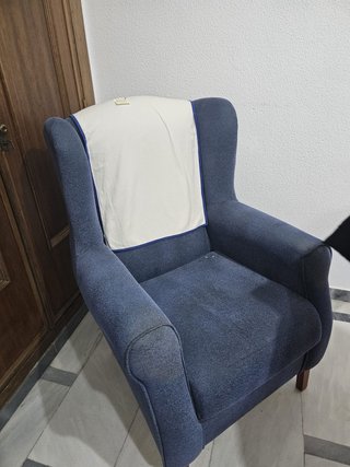 Butaca azul tapizada (2 unidades) Precio por unida