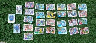 Cromos de fútbol variados