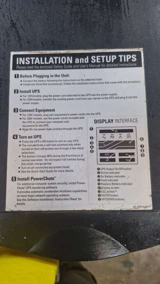 Lote 6 SAI/UPS APC Smart-UPS 1000