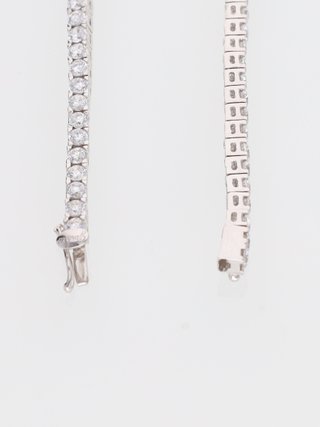 Bracciale Tennis Oro Bianco 18kt Zirconi