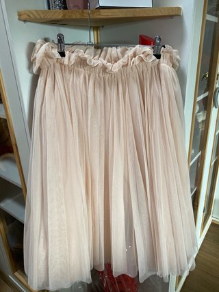 Conjunto tul y lentejuelas rosa y plata