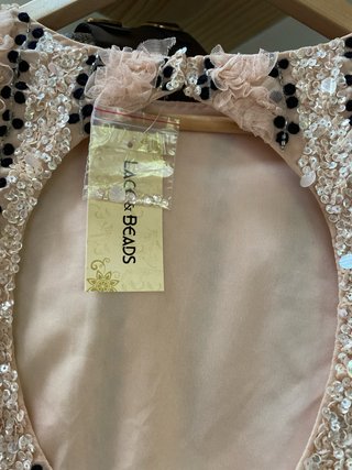 Conjunto tul y lentejuelas rosa y plata