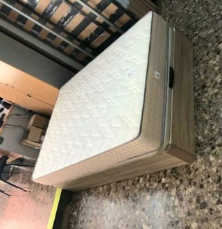 Canapé a ribalta in legno con 4 angoli arrotondati in legno massello da 3 cm con coperchio rinforzato