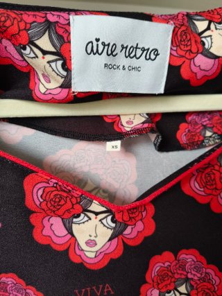 Vestido Frida Kahlo- Aire Retro