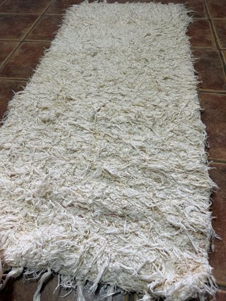 Confezione di 2 tappeti beige/bianco in lana