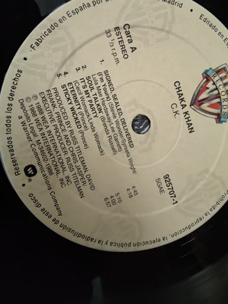 Vinilo Chaka Khan CK