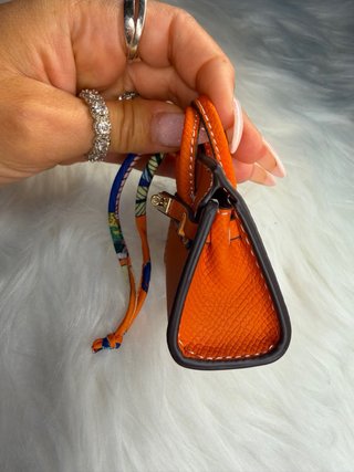 Mini bolso naranja 7.5x7.5cm