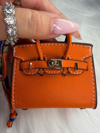 Mini bolso naranja 7.5x7.5cm