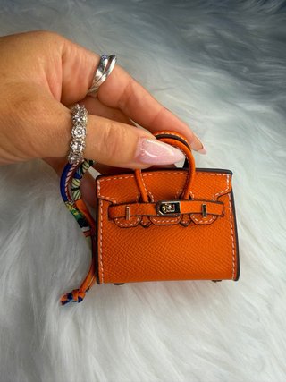 Mini bolso naranja 7.5x7.5cm