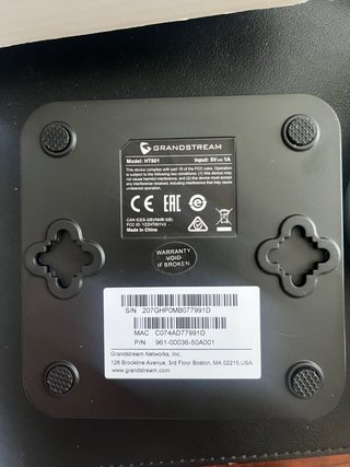 Grandstream HT-801 Adaptador Teléfono Analógico