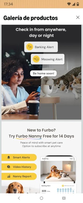 Cámara para mascotas Furbo Mini