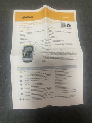 Comprobador Fibra Óptica Televes