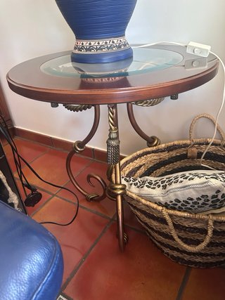 Conjunto de mesas centro y auxiliar