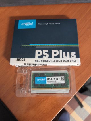 SSD Crucial P5 Plus NVMe Gen4 500GB +16GB RAM DDR4