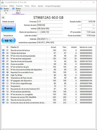 Disco Duro Seagate ST96812AS 60GB#J9HCKO