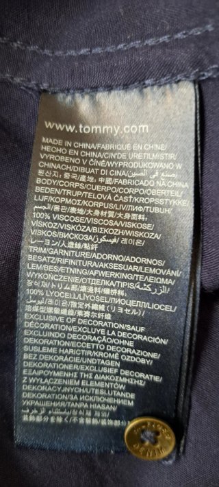 Camisa Tommy Hilfiger azul marino