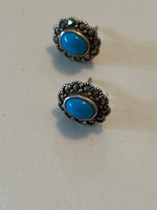 Set Collana e Orecchini Argento Blu