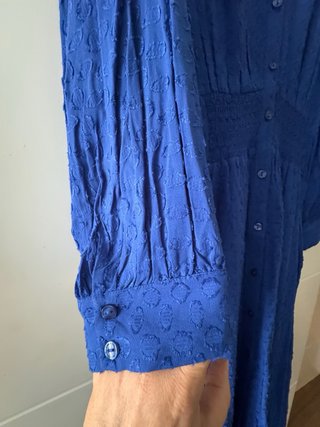 Vestido midi azul Salsa