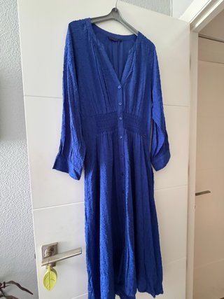 Vestido midi azul Salsa