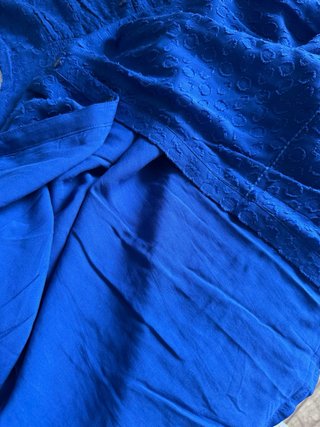Vestido midi azul Salsa