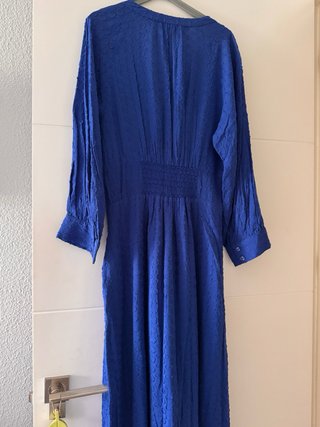 Vestido midi azul Salsa