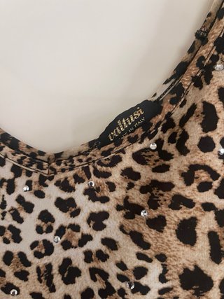 Top donna fantasia leopardata Valtusi tg L