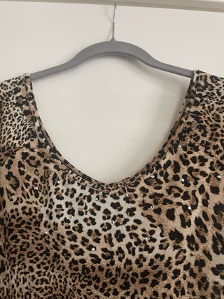 Top donna fantasia leopardata Valtusi tg L