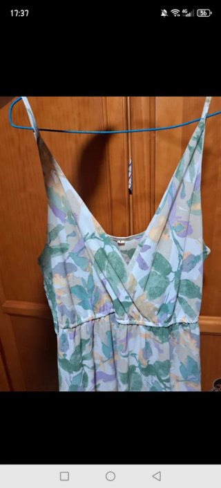 Vestido largo estampado floral