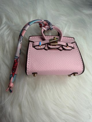 Mini bolso rosa 7.5 x 7.5 cm