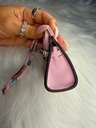 Mini bolso rosa 7.5 x 7.5 cm