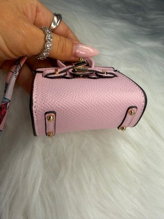 Mini bolso rosa 7.5 x 7.5 cm