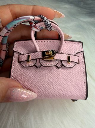 Mini bolso rosa 7.5 x 7.5 cm