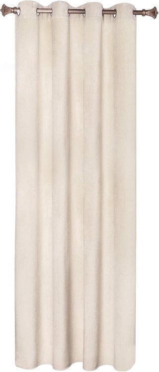 Cortina Terciopelo Beige 140x245 cm