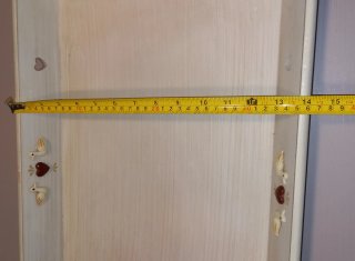 Vassoio in legno decorato con cuori e paperelle
